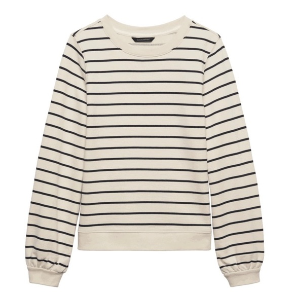 Banana Republic Tops - [Banana Republic] Striped French Terry Sweatshirt